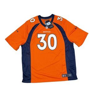 NFL Denver Broncos Phillip Lindsay #30 Nike Alternate On Field Jersey 3XL